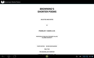 Browning's Shorter Poems capture d'écran 2