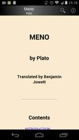 Meno by Plato Affiche