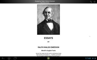 2 Schermata Essays by Ralph Waldo Emerson