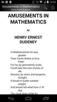 Amusements in Mathematics पोस्टर