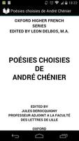 Poésies choisies de Chénier Affiche