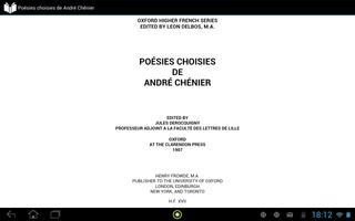 2 Schermata Poésies choisies de Chénier