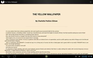 The Yellow Wallpaper Screenshot 2