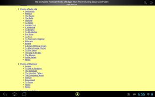 Edgar Allan Poe Poetical Works captura de pantalla 3
