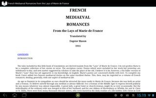 French Mediaeval Romances capture d'écran 2