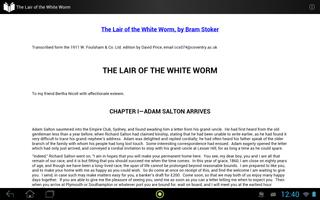 برنامه‌نما The Lair of the White Worm عکس از صفحه
