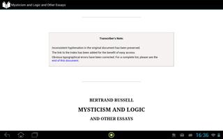 Mysticism and Logic capture d'écran 2