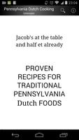 Pennsylvania Dutch Cooking Affiche