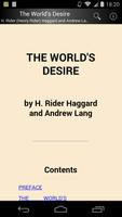 The World's Desire ポスター