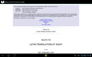 Latin Translation at Sight Screenshot 2