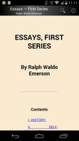 Emerson's Essays 1 الملصق