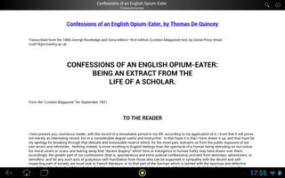 برنامه‌نما Confessions of an English Opium-Eater عکس از صفحه