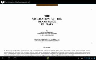 The Civilisation of the Renaissance in Italy ảnh chụp màn hình 3