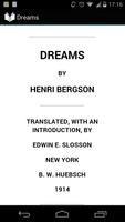 Dreams by Bergson poster