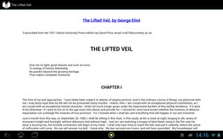 برنامه‌نما The Lifted Veil عکس از صفحه