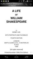 A Life of William Shakespeare Plakat