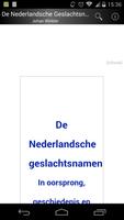 Nederlandsche geslachtsnamen poster