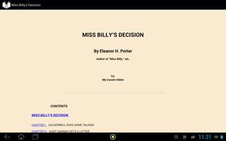 Miss Billy's Decision captura de pantalla 2