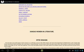 Kansas Women in Literature screenshot 3