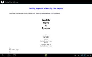 برنامه‌نما Worldly Ways & Byways عکس از صفحه