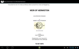 Weir of Hermiston ภาพหน้าจอ 2