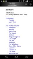 Poems by Rainer Maria Rilke capture d'écran 1