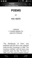 Poems by William Butler Yeats الملصق
