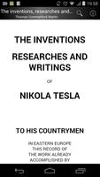 The inventions of Nikola Tesla Affiche