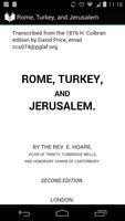 Rome, Turkey, and Jerusalem Poster