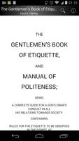 Gentlemen's Book of Etiquette ポスター