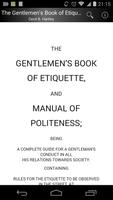 Gentlemen's Book of Etiquette poster