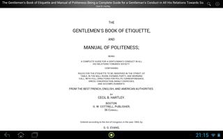 Gentlemen's Book of Etiquette Ekran Görüntüsü 2
