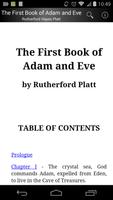 The First Book of Adam and Eve Cartaz
