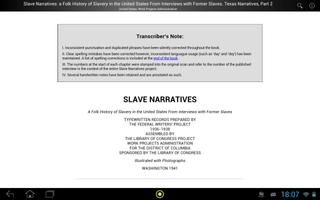 Slave Narratives 16-2 स्क्रीनशॉट 2