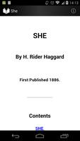 "She" by Haggard постер