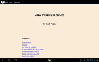 برنامه‌نما Mark Twain's Speeches عکس از صفحه