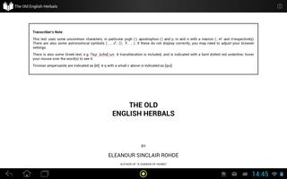 The Old English Herbals تصوير الشاشة 2