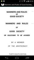 Manners and Rules of Good Society Affiche