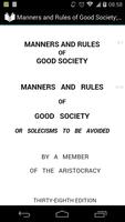 Manners and Rules of Good Society Cartaz