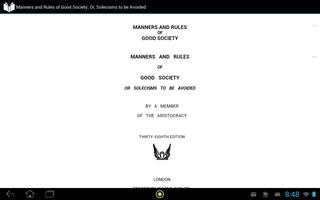 Manners and Rules of Good Society screenshot 2