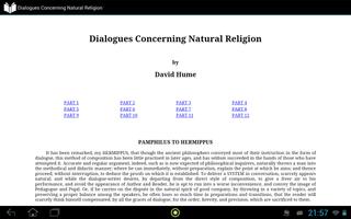 2 Schermata Natural Religion by Hume