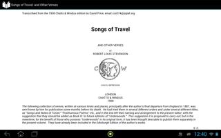 Songs of Travel imagem de tela 2