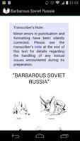 Barbarous Soviet Russia Affiche