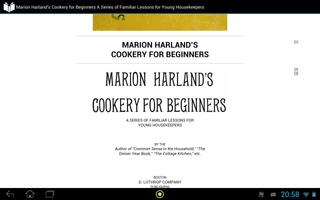 برنامه‌نما Marion Harland's Cookery for Beginners عکس از صفحه