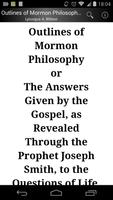 Poster Outlines of Mormon Philosophy