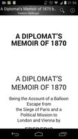 A Diplomat's Memoir of 1870 poster