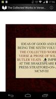 Verse and Prose of Yeats 6 Plakat
