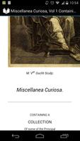 Miscellanea Curiosa, Vol 1 تصوير الشاشة 1