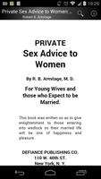 Private Sex Advice to Women ポスター