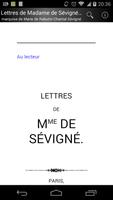 Lettres de Madame de Sévigné الملصق